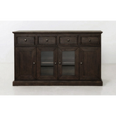 The Attic Francisco Solid Wood Sideboard Walnut